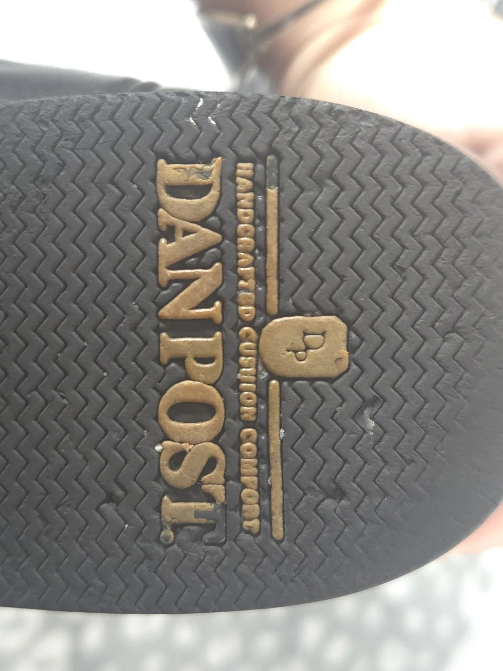 Vintage Dan Post Black Leather Cowboy Boots